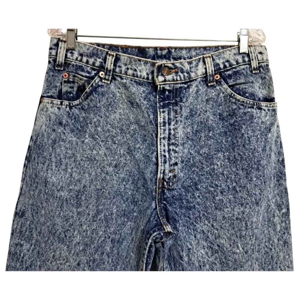 Vintage Levis 550 Acid Wash Relaxed Fit Jeans 35x30‎ USA Made 80s Icon